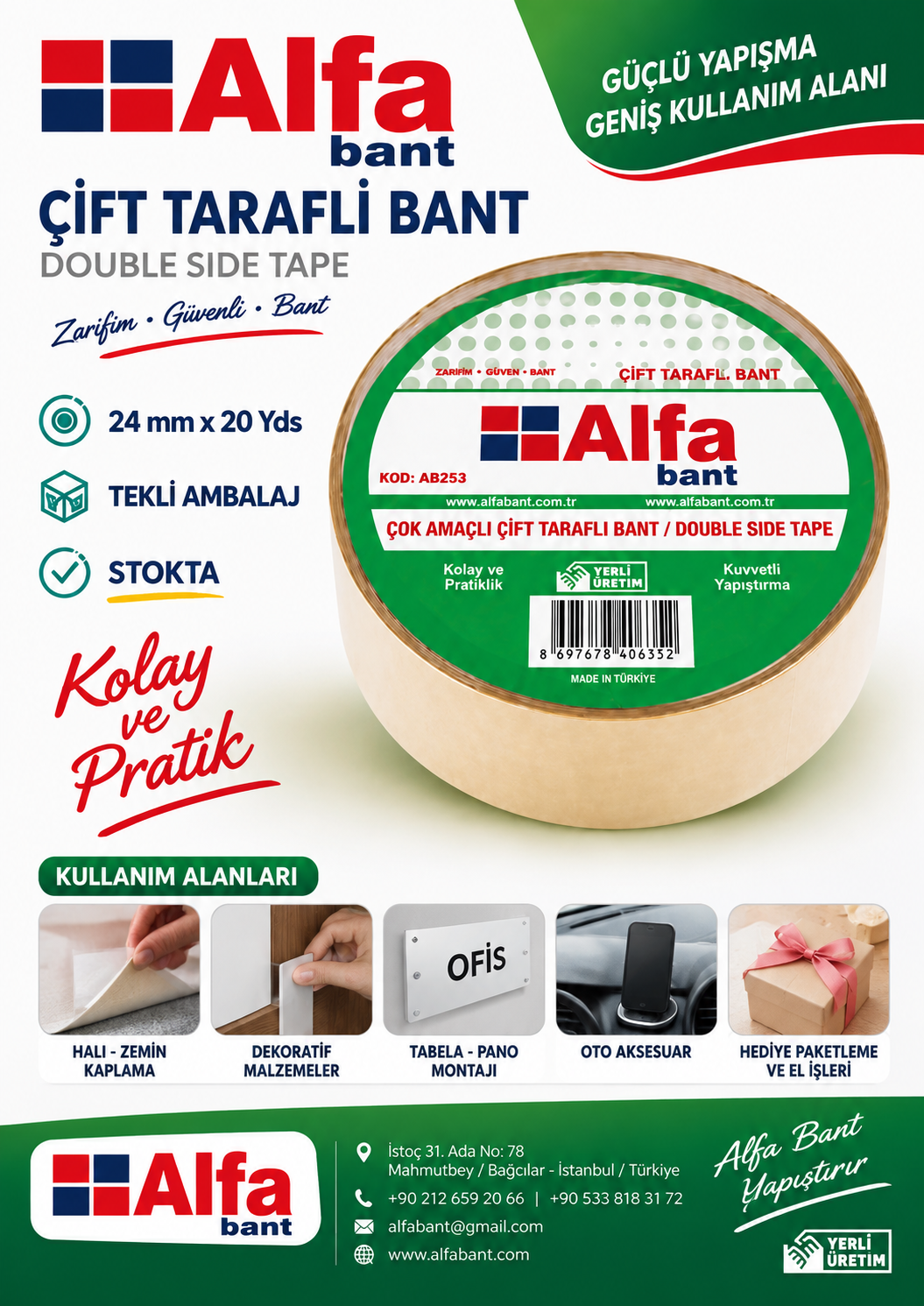 Çift taraflı bantlar